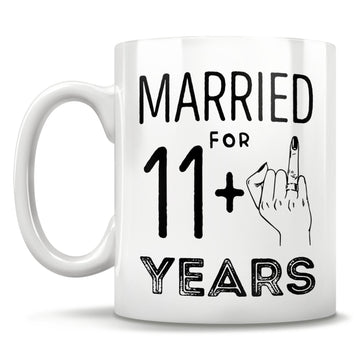 11th anniversary, 11th marriage anniversary gift mug cup